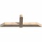 Ekena Millwork Eugene Smooth Timber Gable Bracket, Douglas Fir, 72"W x 24"H x 5 1/2"D x 5 1/2"F, 8/12 Pitch GBW072X24X0606EUG00SDF - alternate 4